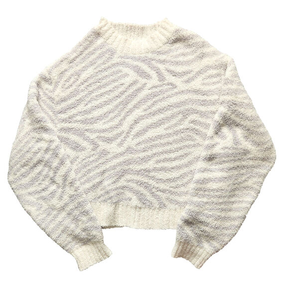 UGG Heddie Mock Neck Sweater‎ in Metal Grey Zebra Size 1X - Picture 9 of 9